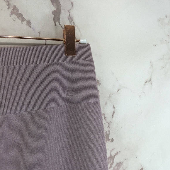 Everlane Leggings Womens Purple The Seamless Rib Full Length High Rise - Picture 11 of 13